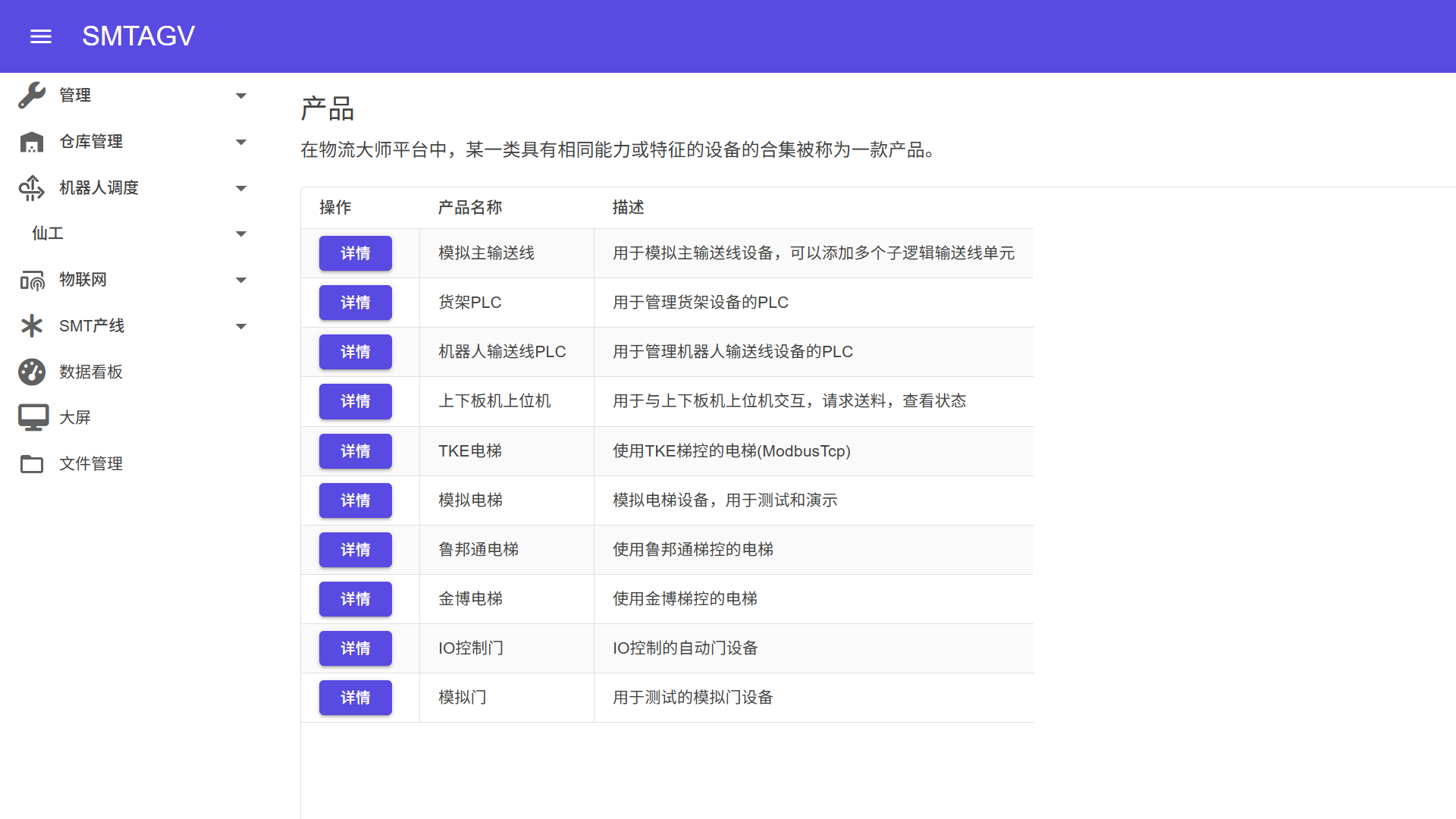 产品列表